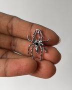 Black spider charm - 3 pc