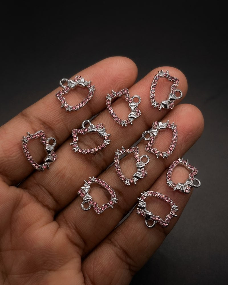 Pink Kitty Charm Pack of 10