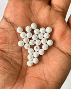 6mm white holo beads // 25 grams