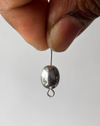 4 Uneven metallic CCB bead // 25 grams
