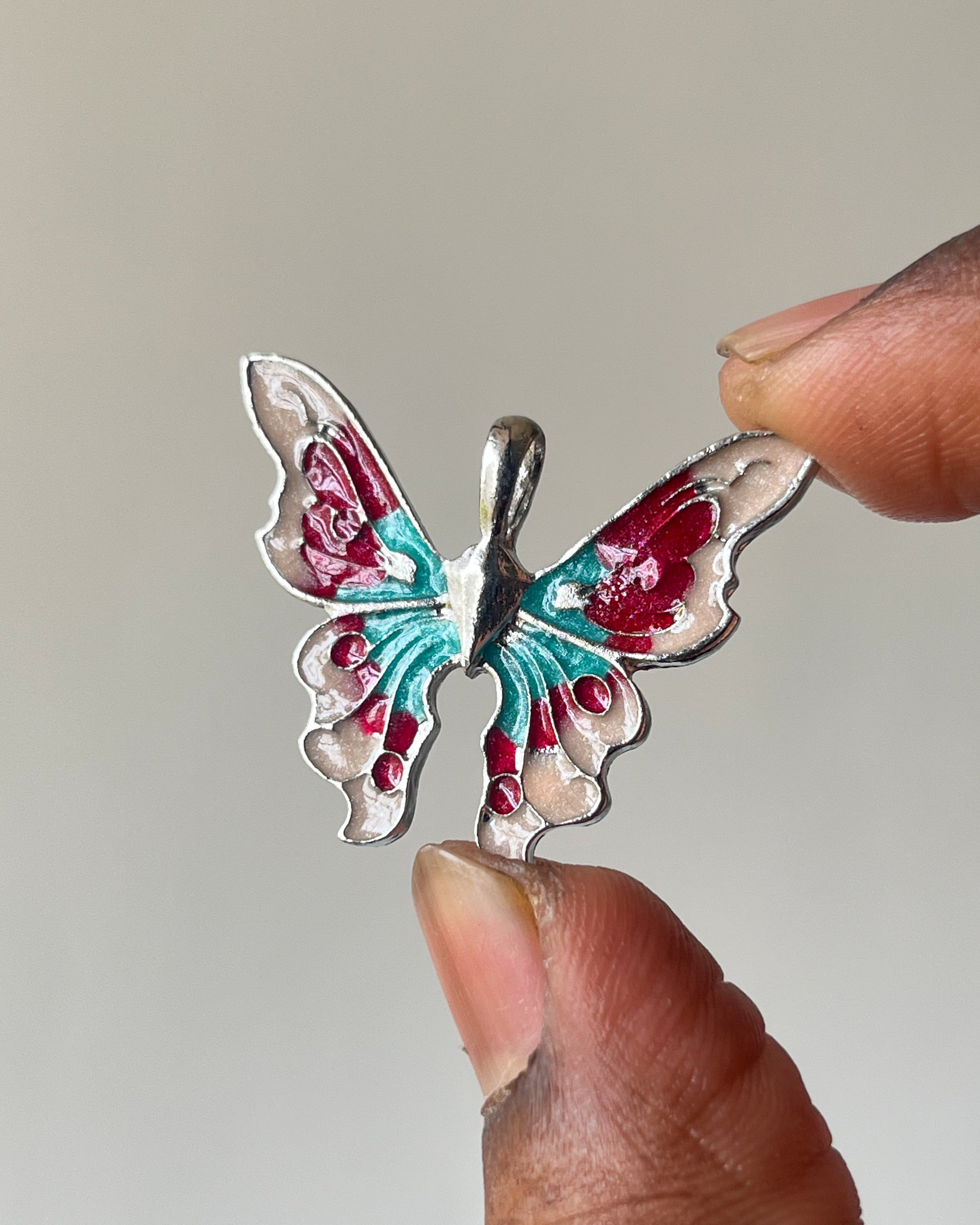 Silver Butterfly Charm