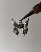 10 pc Skull Butterfly Charm