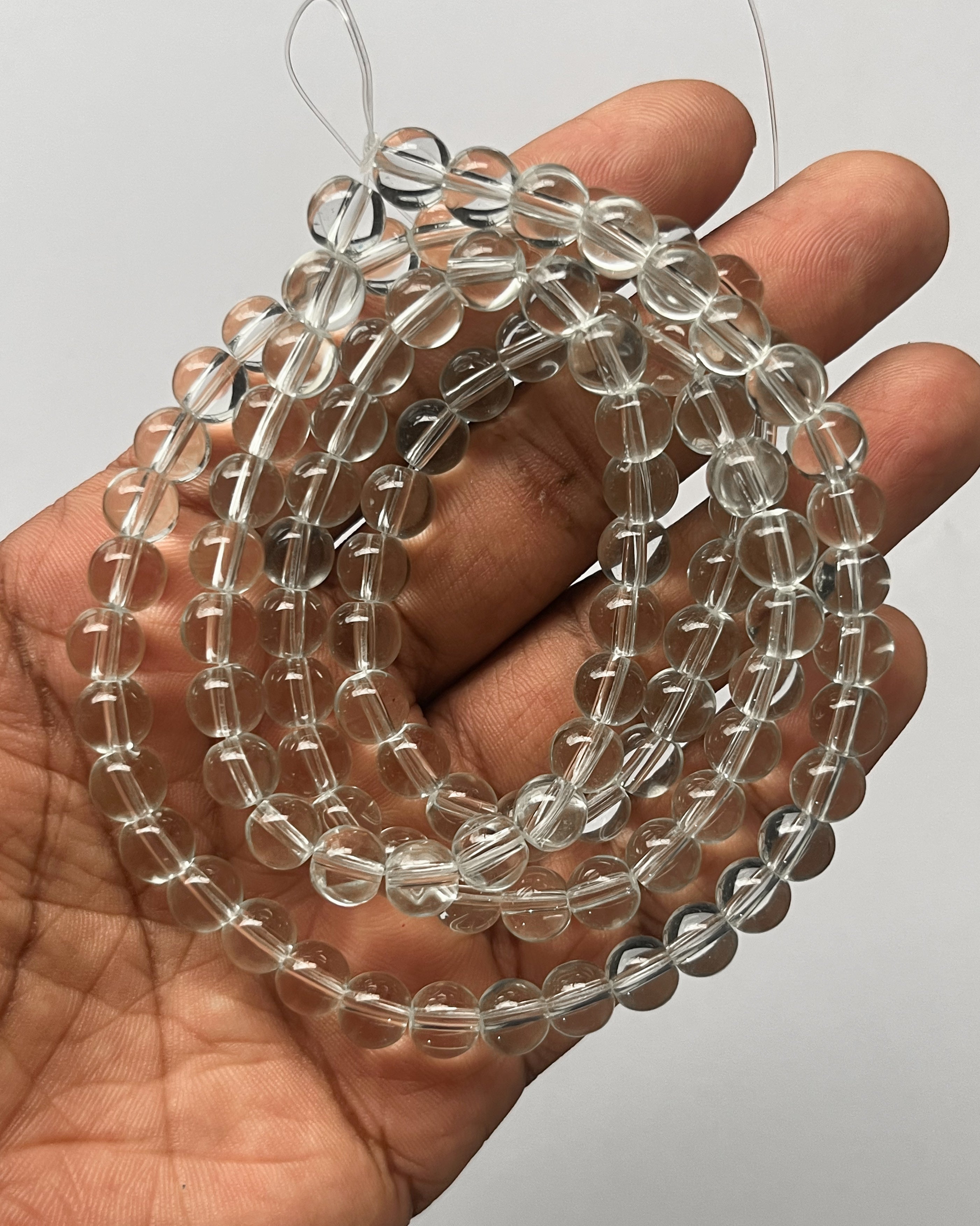 Transparent Jelly beads - 1 line