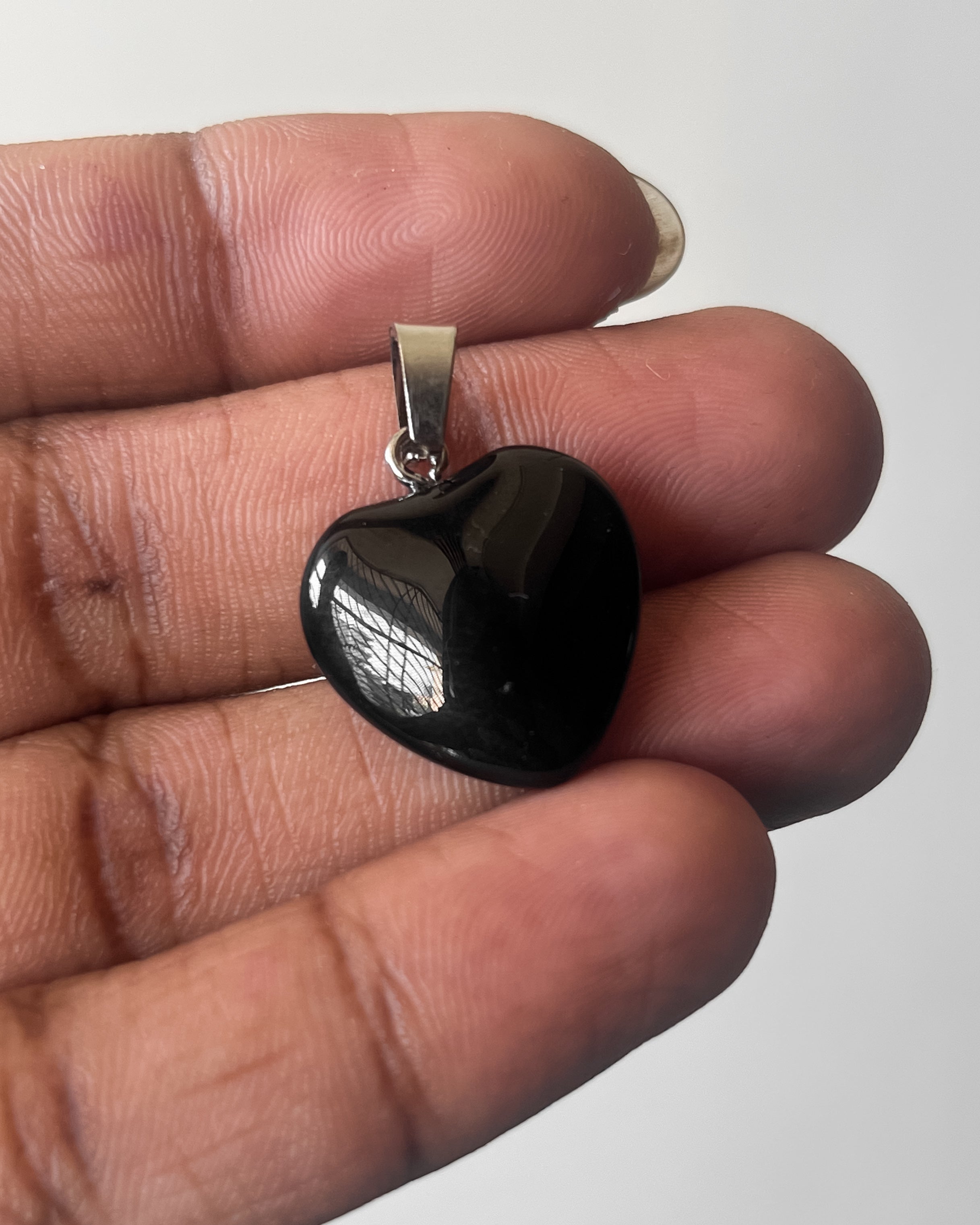 Black Heart Pendant 5 pc