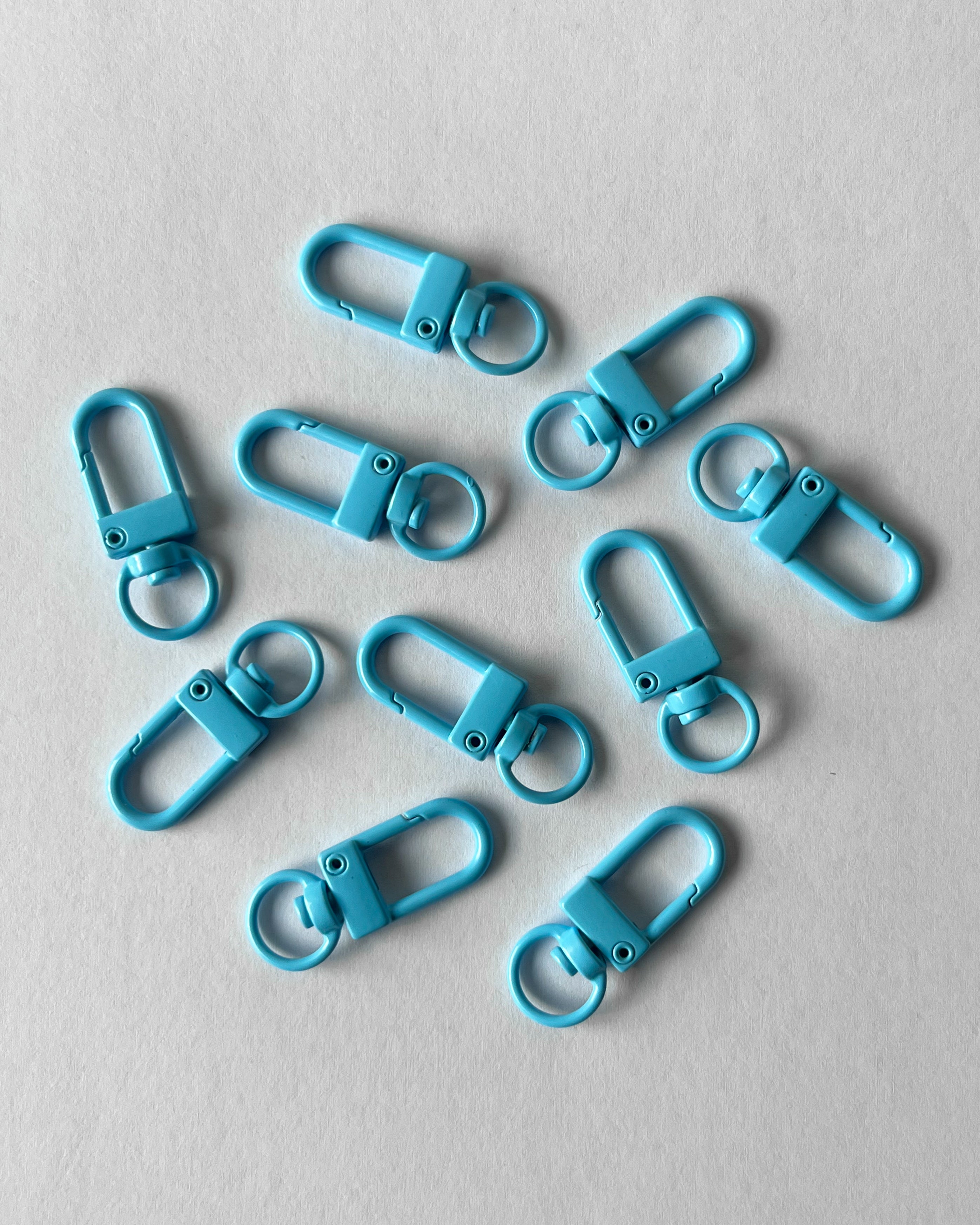 Blue Keychain hooks 10 pc