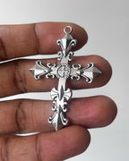 Clover cross pendant