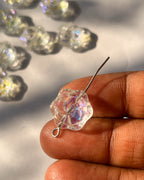 Chunky flower Beads // 10 pc