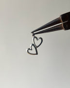 2 Heart charm  // 20 pc