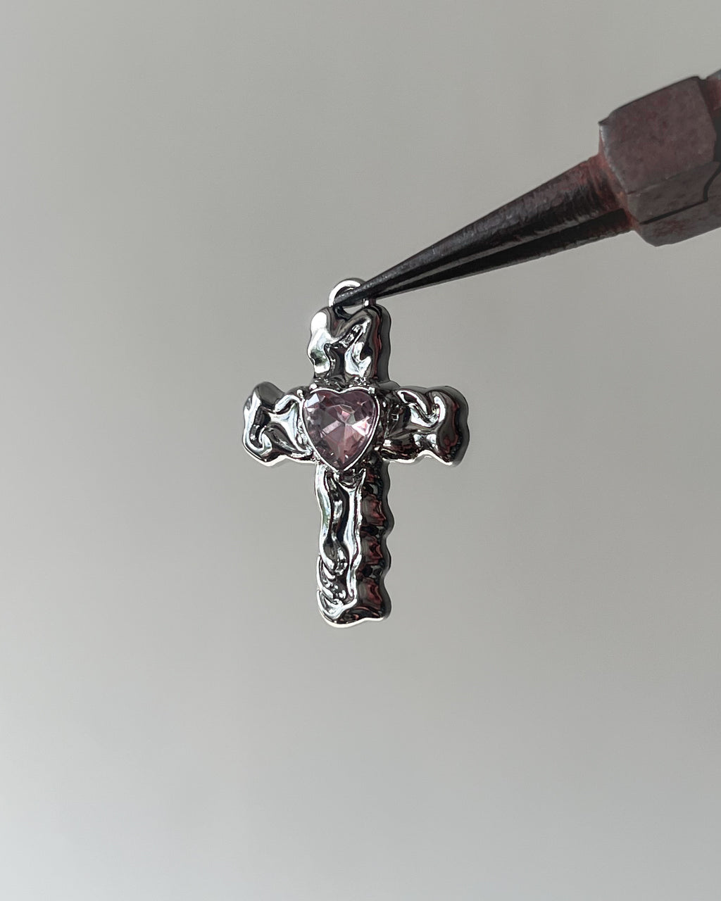 Melting pink cross