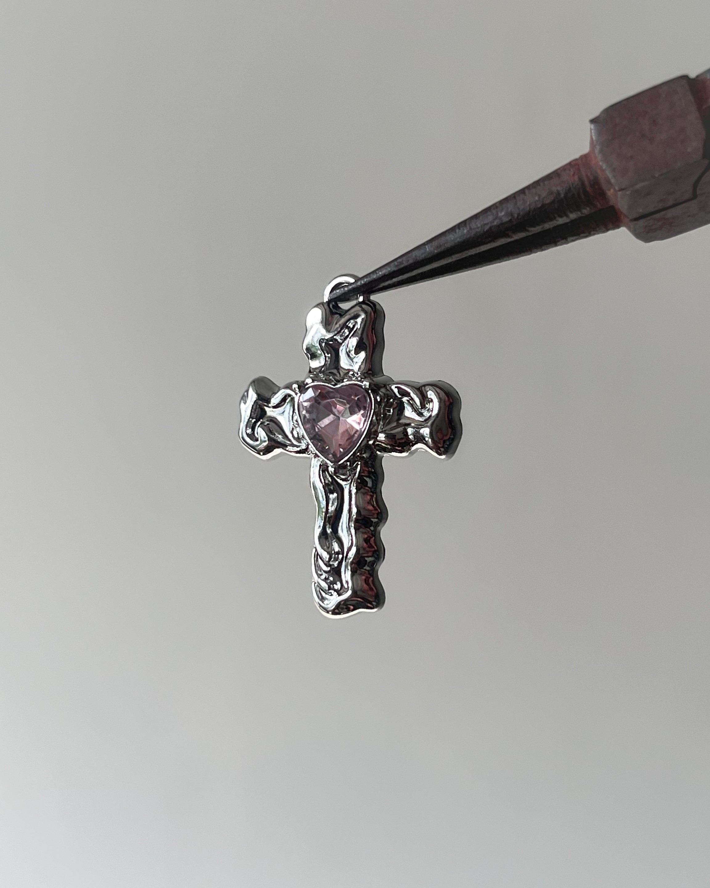 Melting pink cross