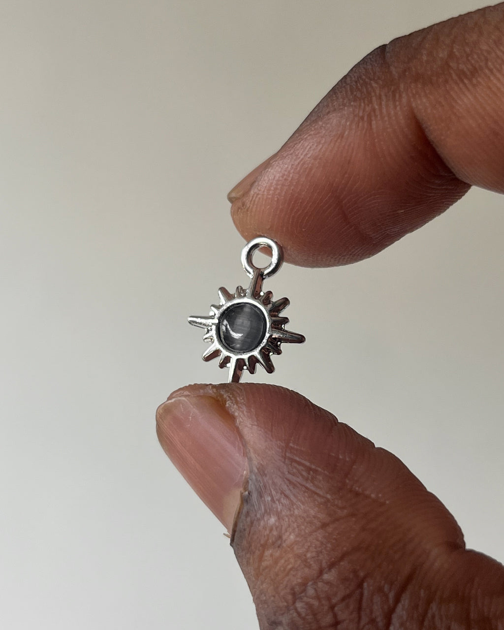 Black Sun Charm - 3 pc