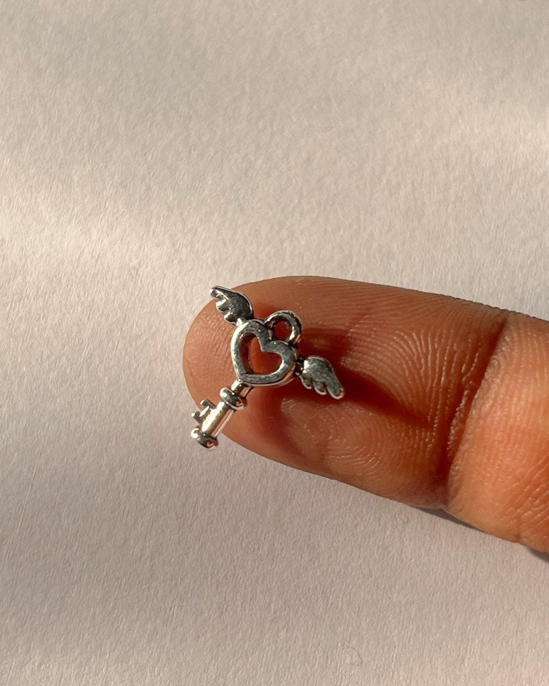 Feather Key Charm