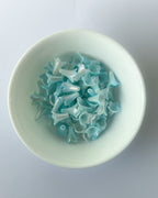 Blue lily beads - 25 grams