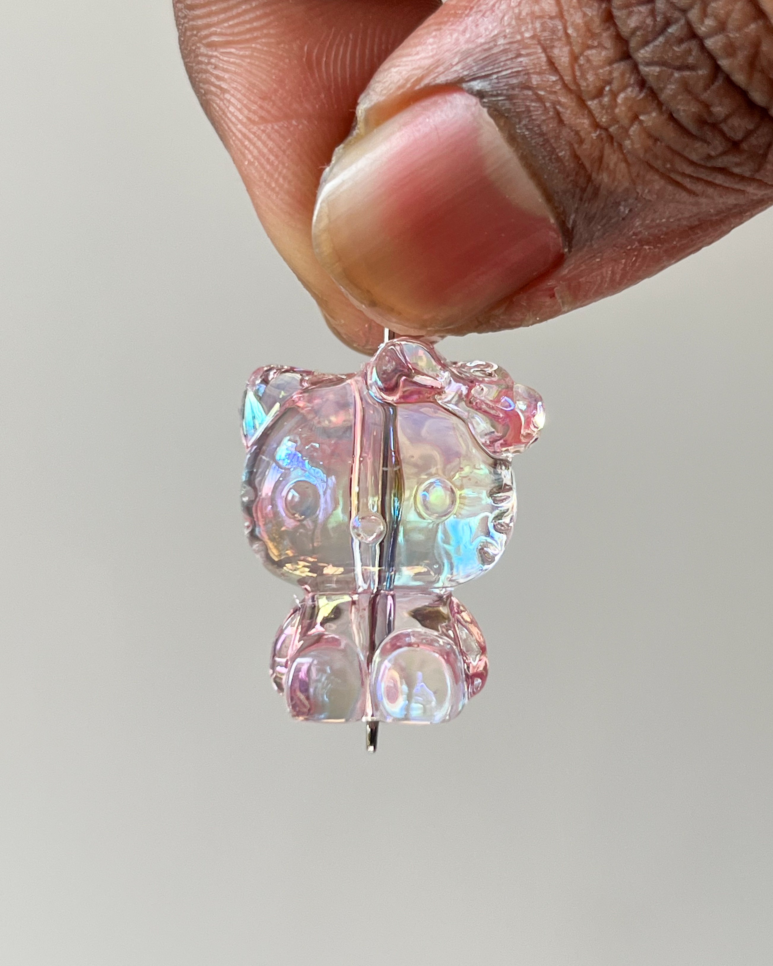 Pink kitty Bead 10 pc