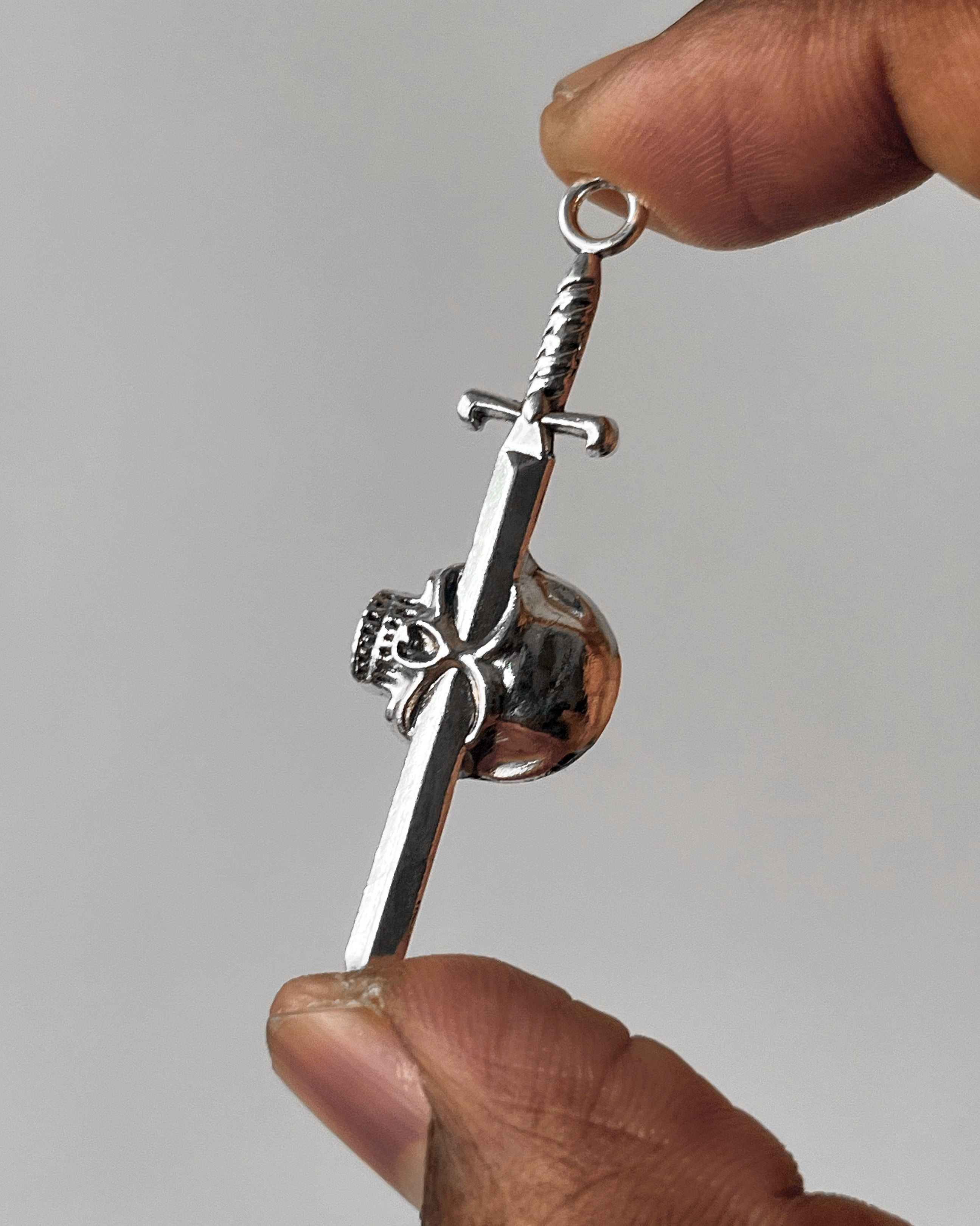 Skull Sword Charm