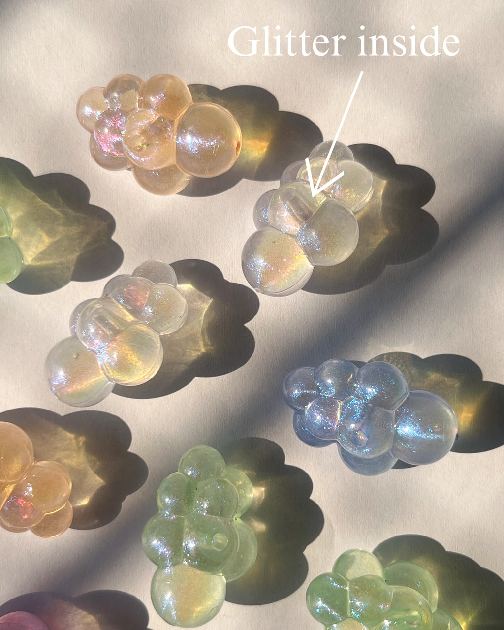 Glitter Cloud Beads