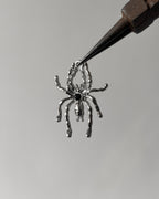Black spider charm - 3 pc