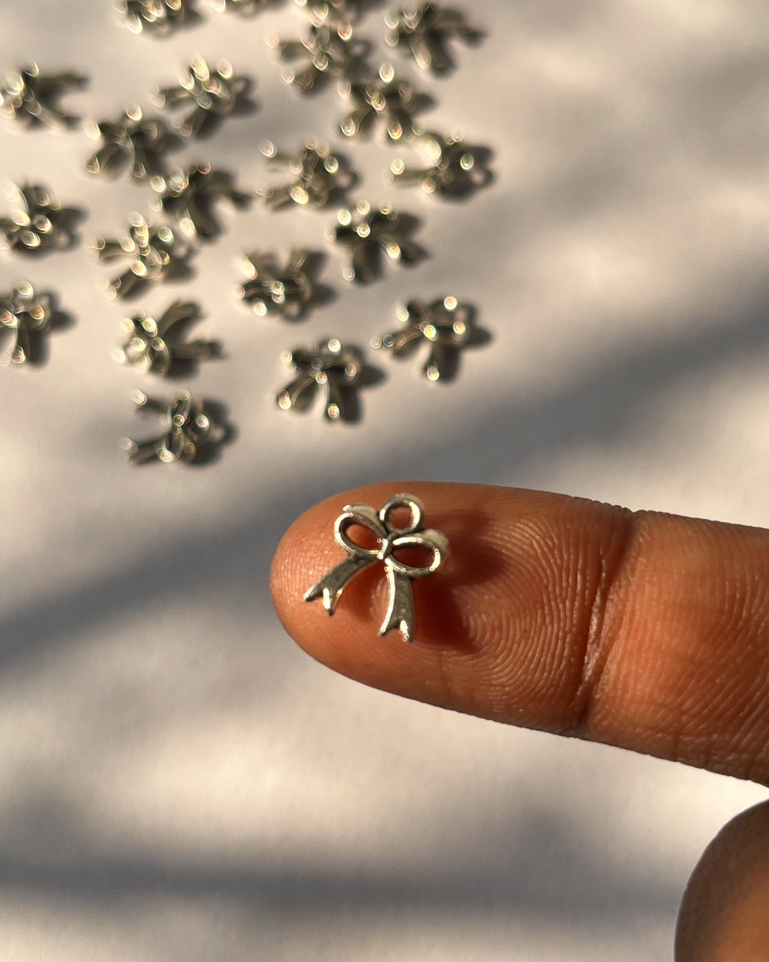 25 pc Mini Bow Charm