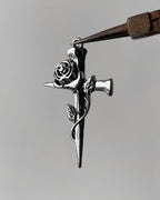 Rose Cross Charm