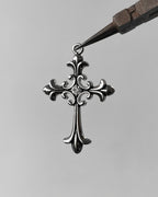 Chrome cross Charm