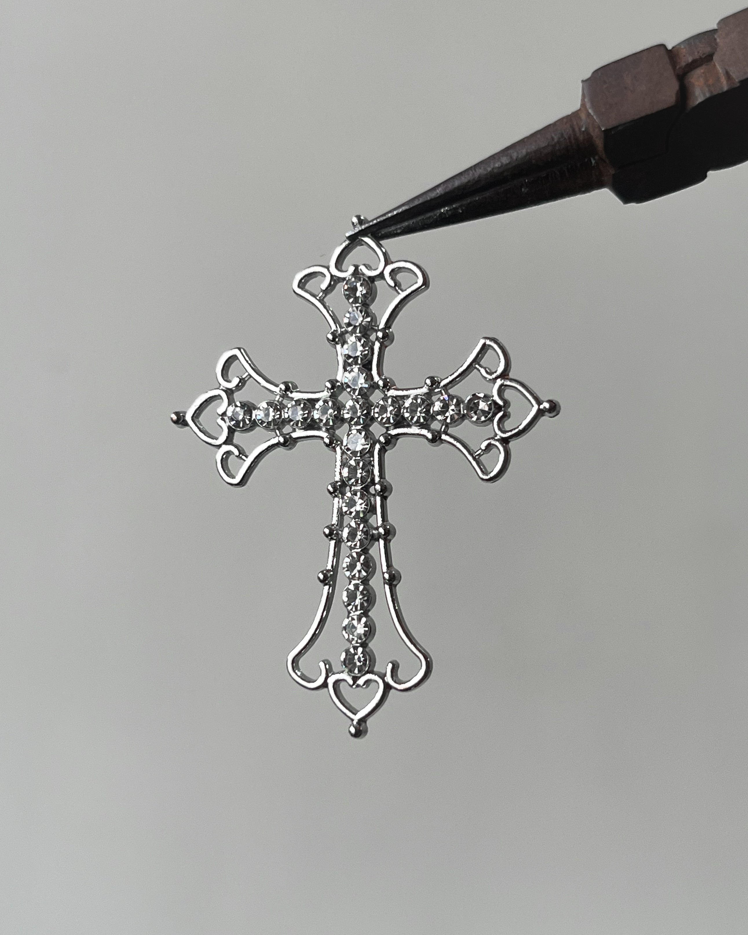Bling cross charm