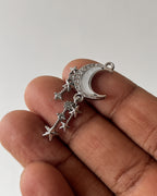 White Moon bling charm