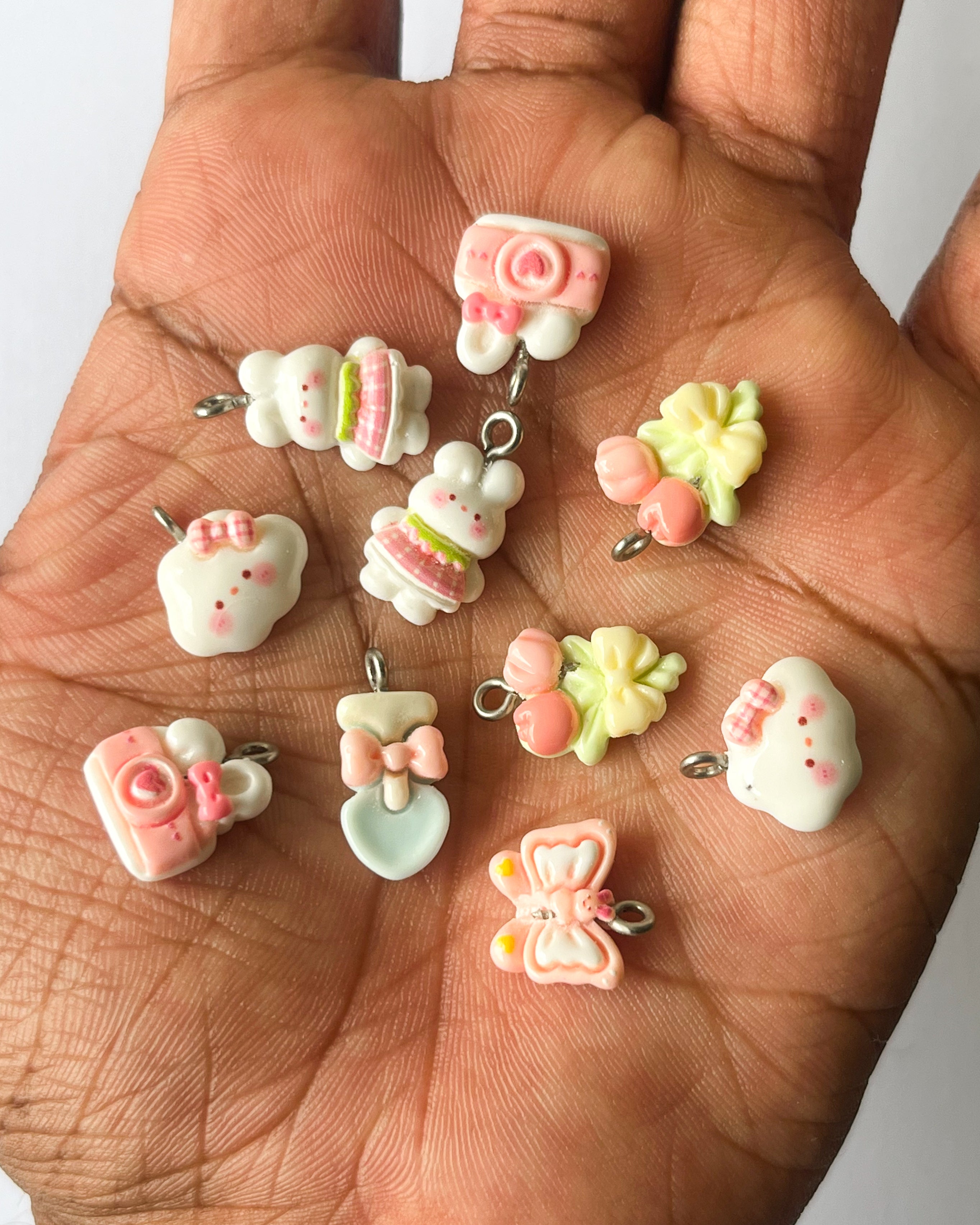 “Hooks are rusting” Small Mix charms - 10 pcs