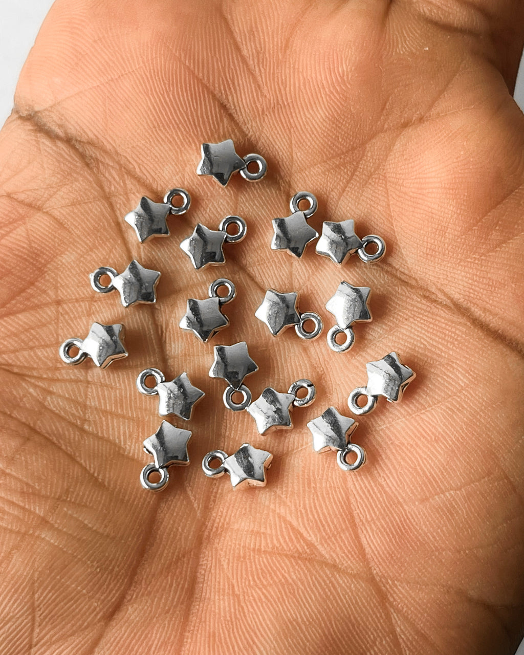 Metal star charm // 100 pc pack