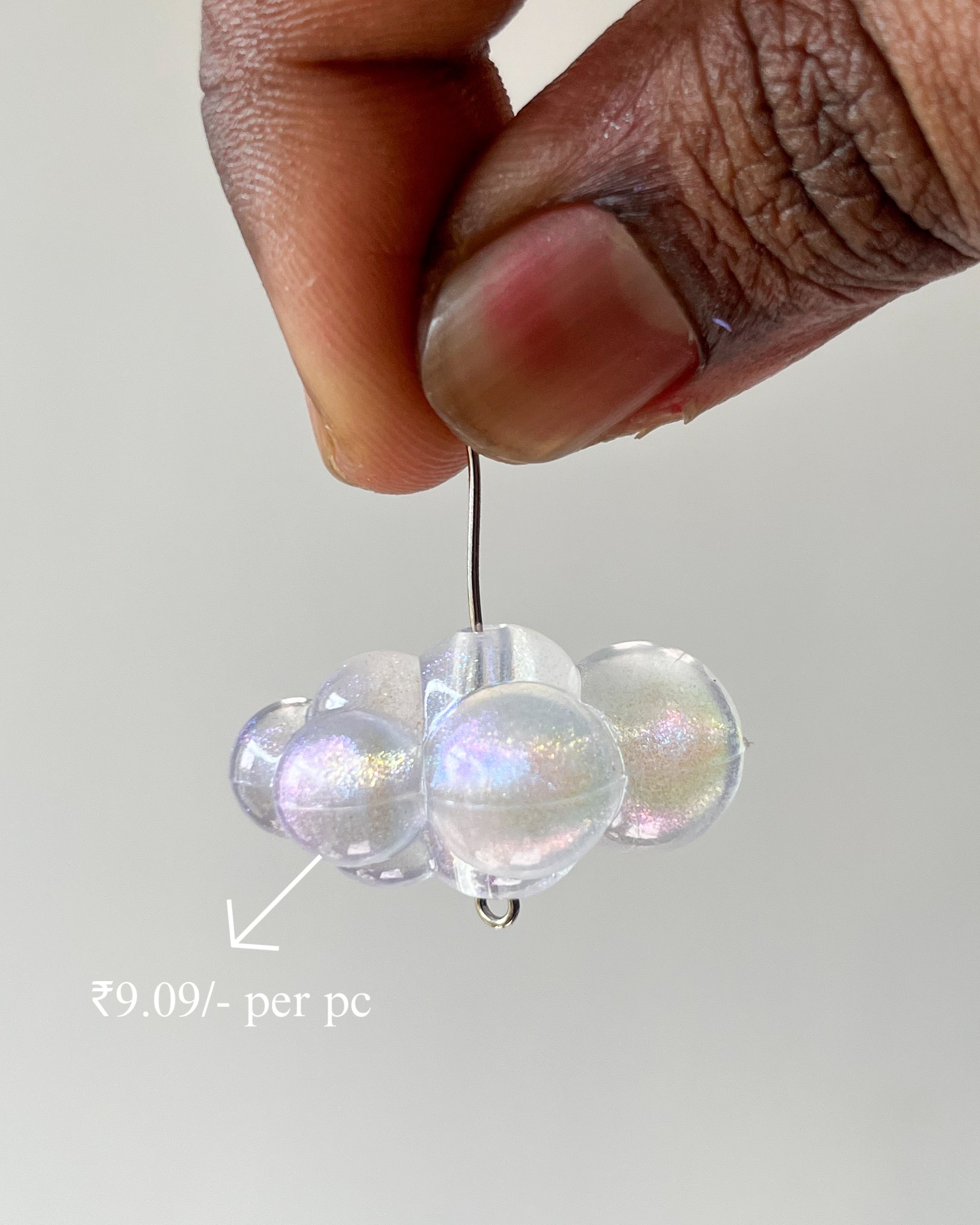 Glitter Cloud Beads