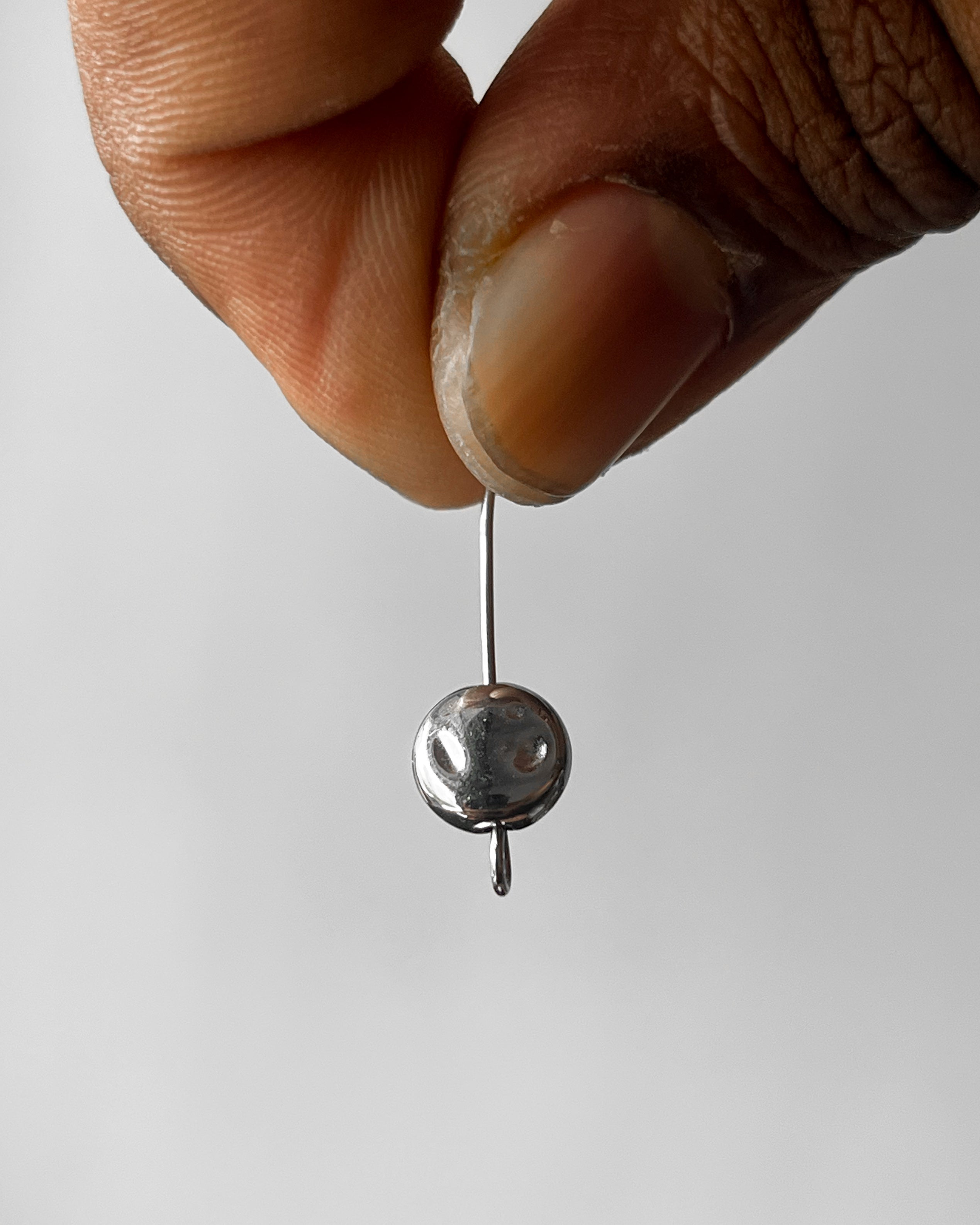 2 Uneven metallic CCB bead // 25 grams