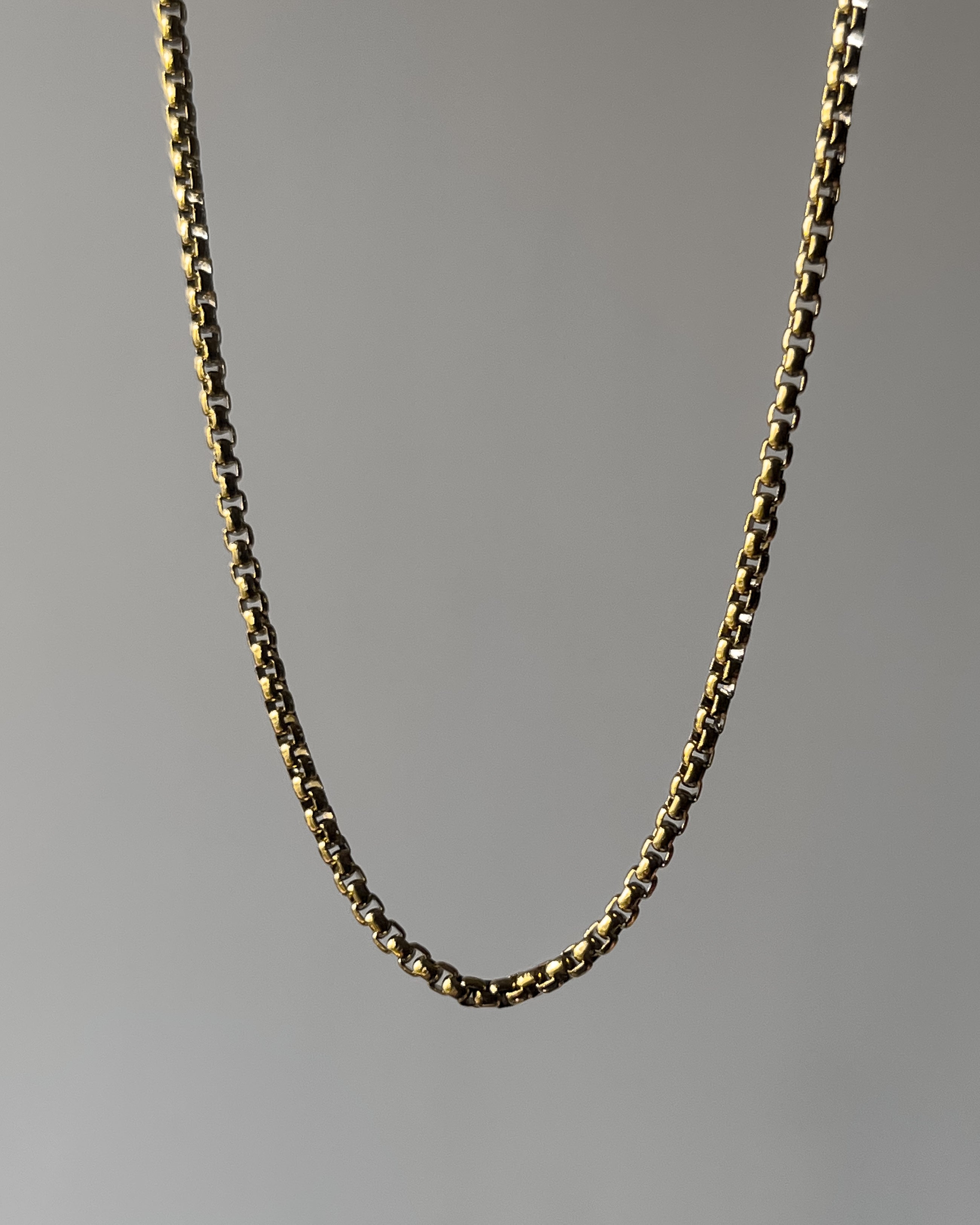 Gold Box Chain (Stainless Steel 24 Inch)