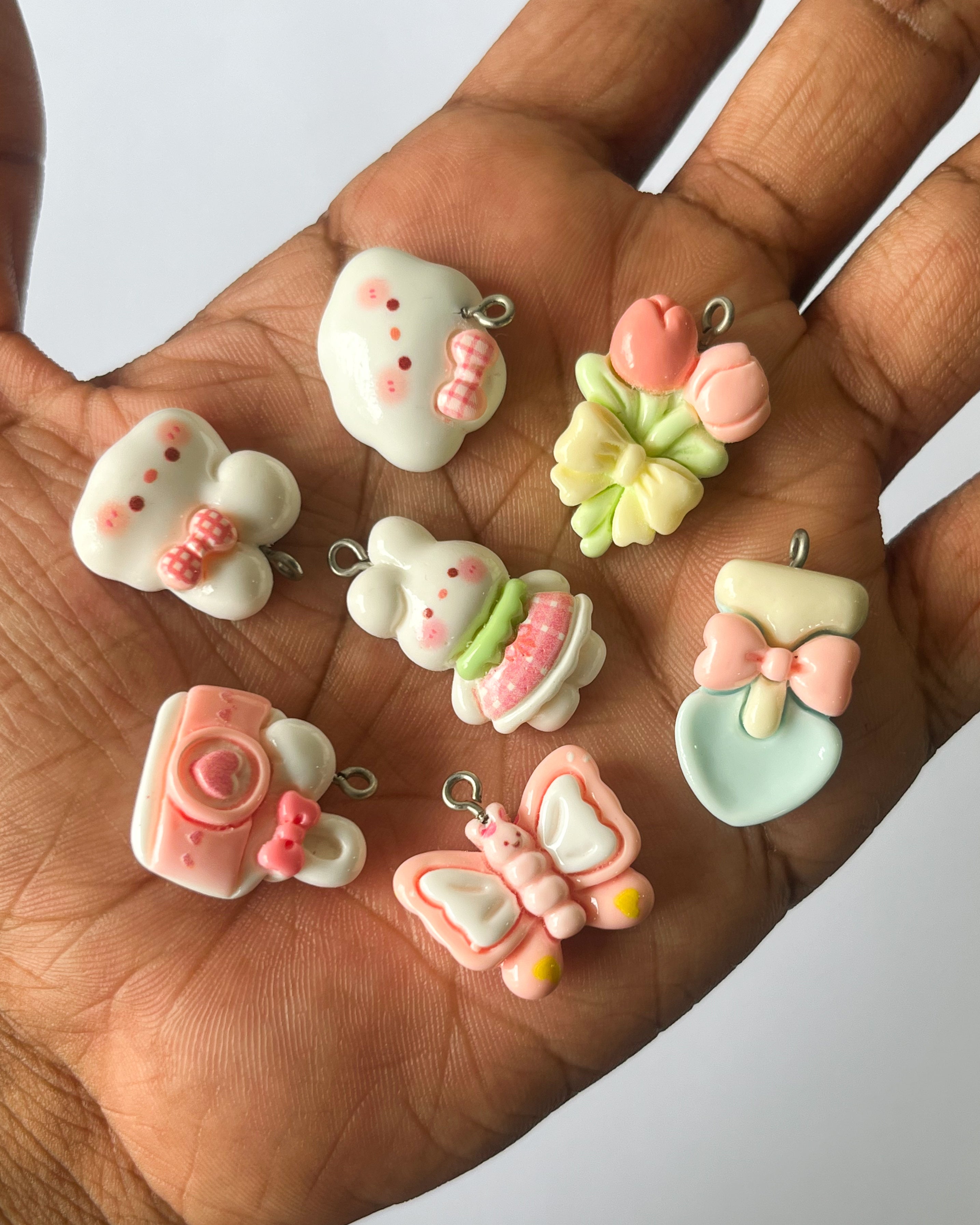 “Hooks are rusting” Big Mix charms - 10 pcs