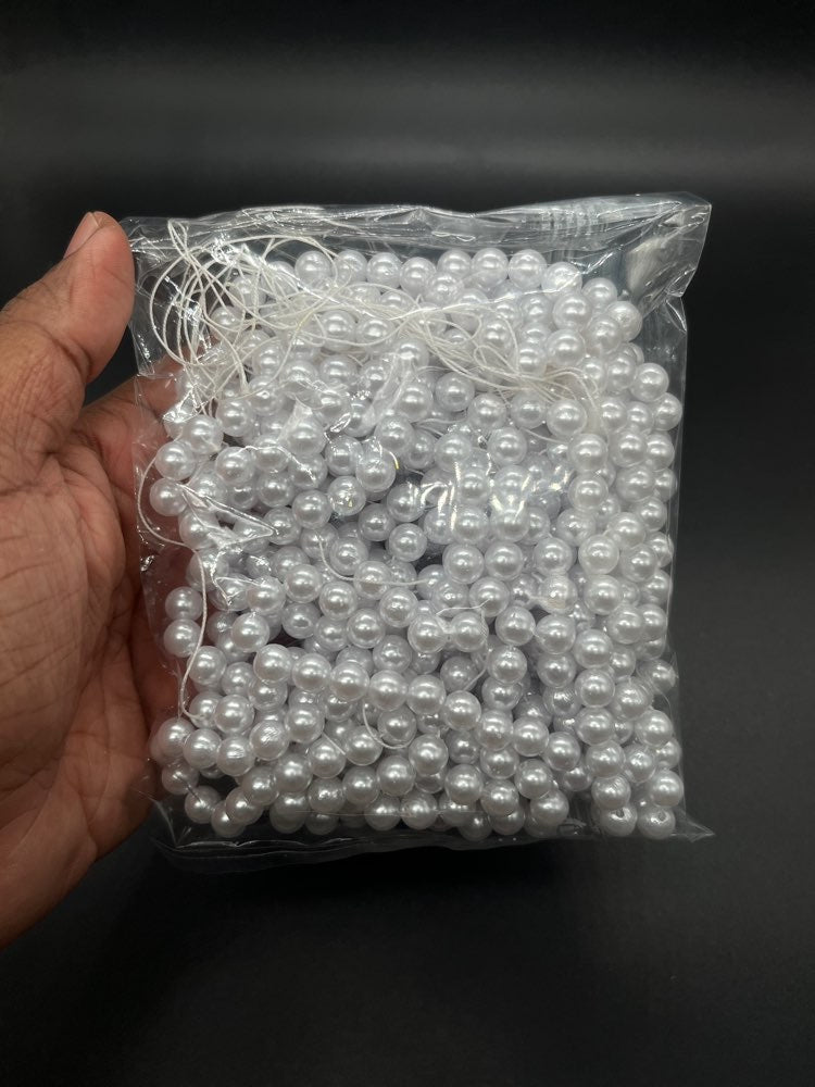 8mm Plastic Bead Bunch - 400+ Beads