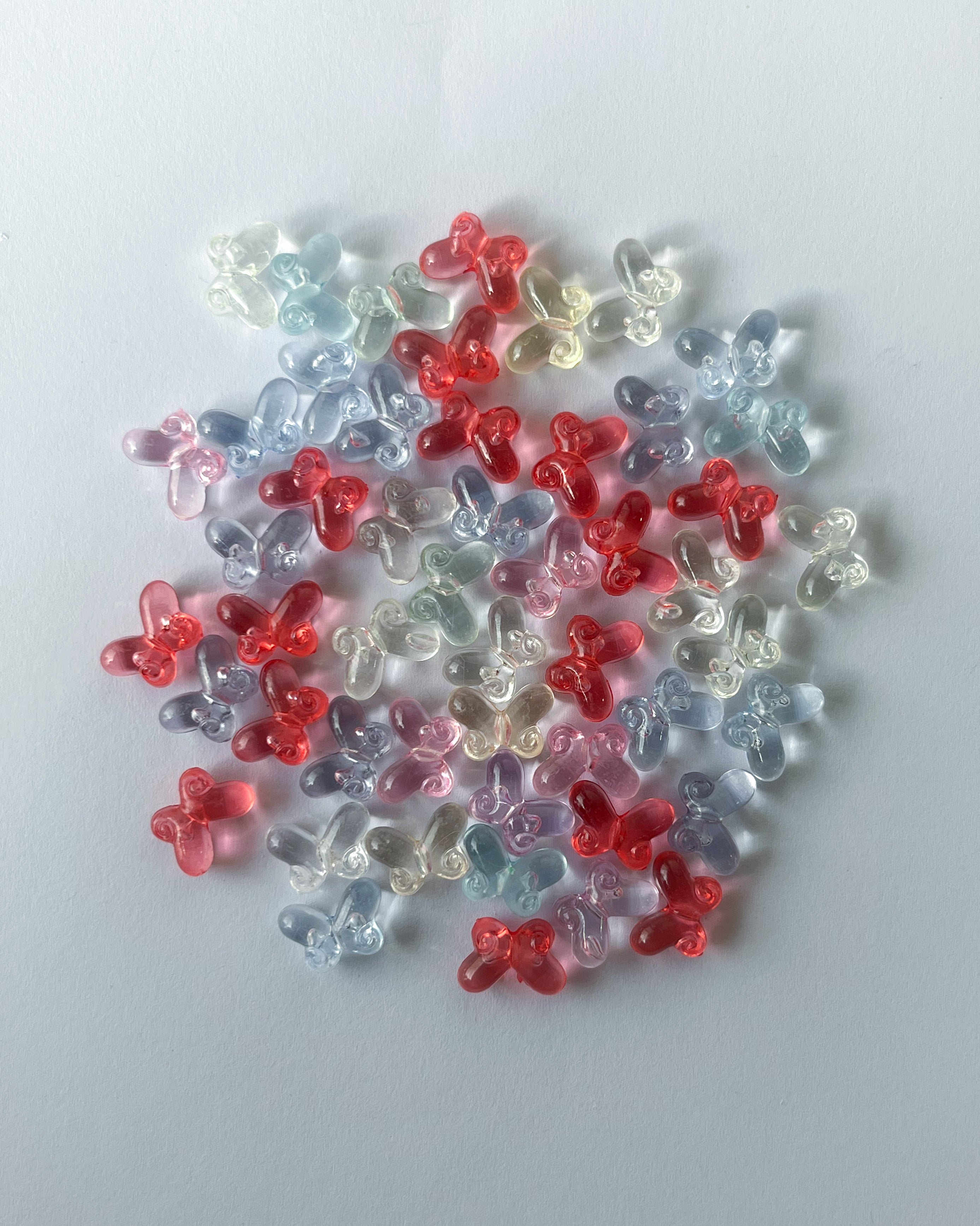 Mix butterfly beads- 25 grams