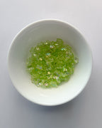 2.0 green mini Flower beads - 25 grams