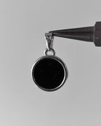Onyx round pendant - 1 pc