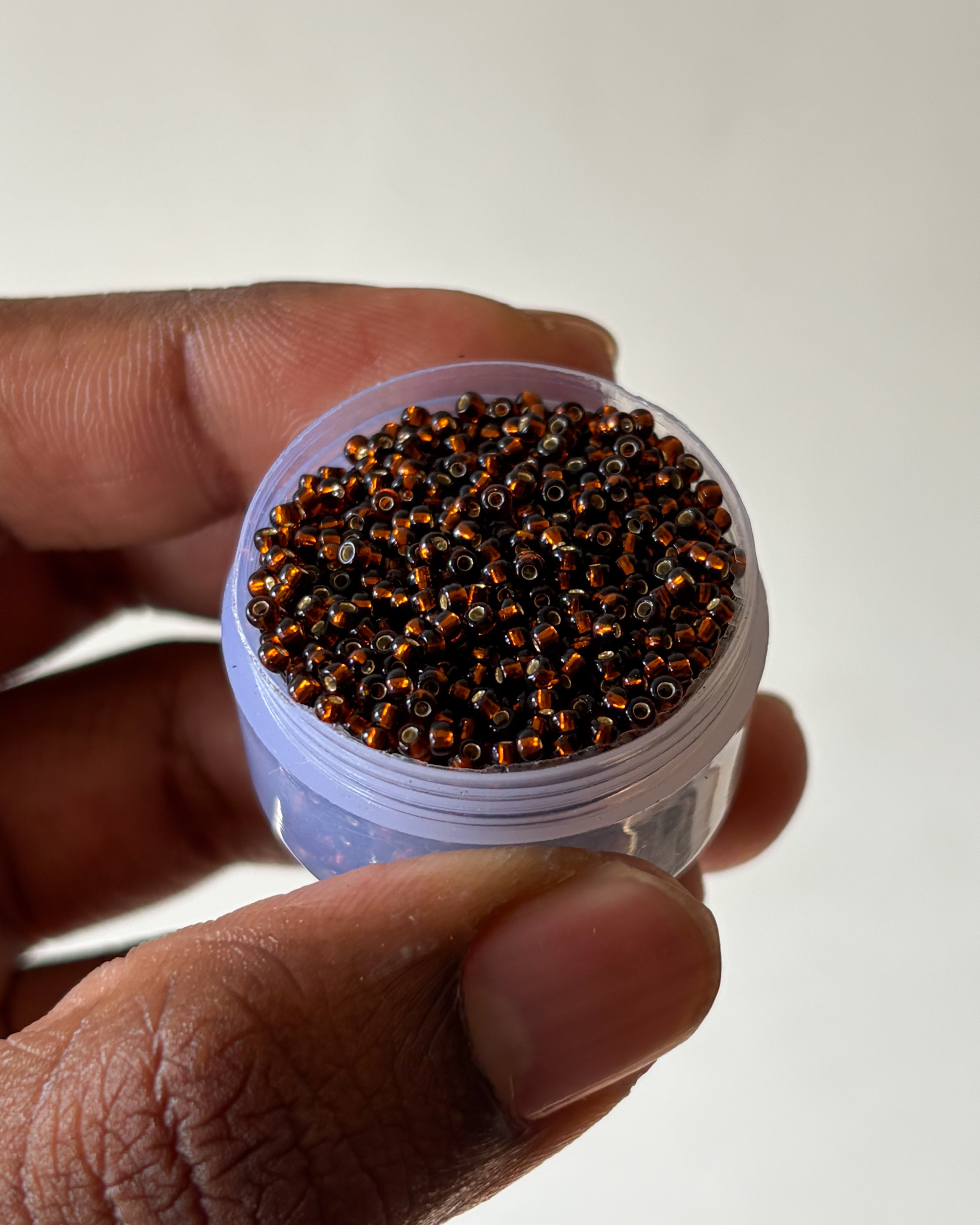 Dark gold 11/0 size seed beads