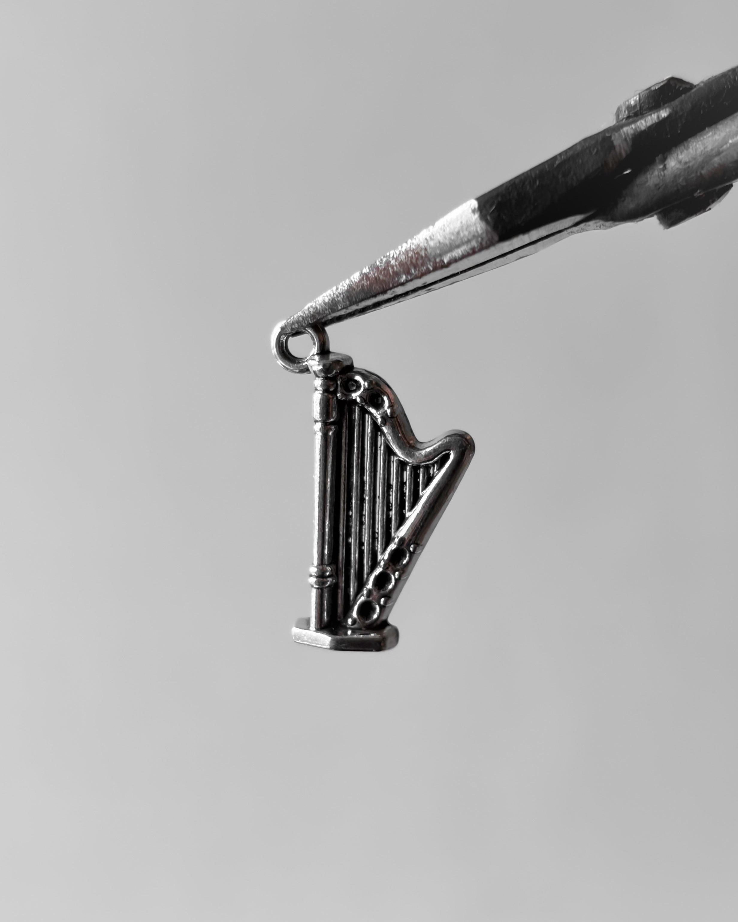 Harp music charm - 10 pc