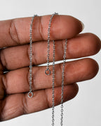 2 hole chain stainless steel - 24 pc
