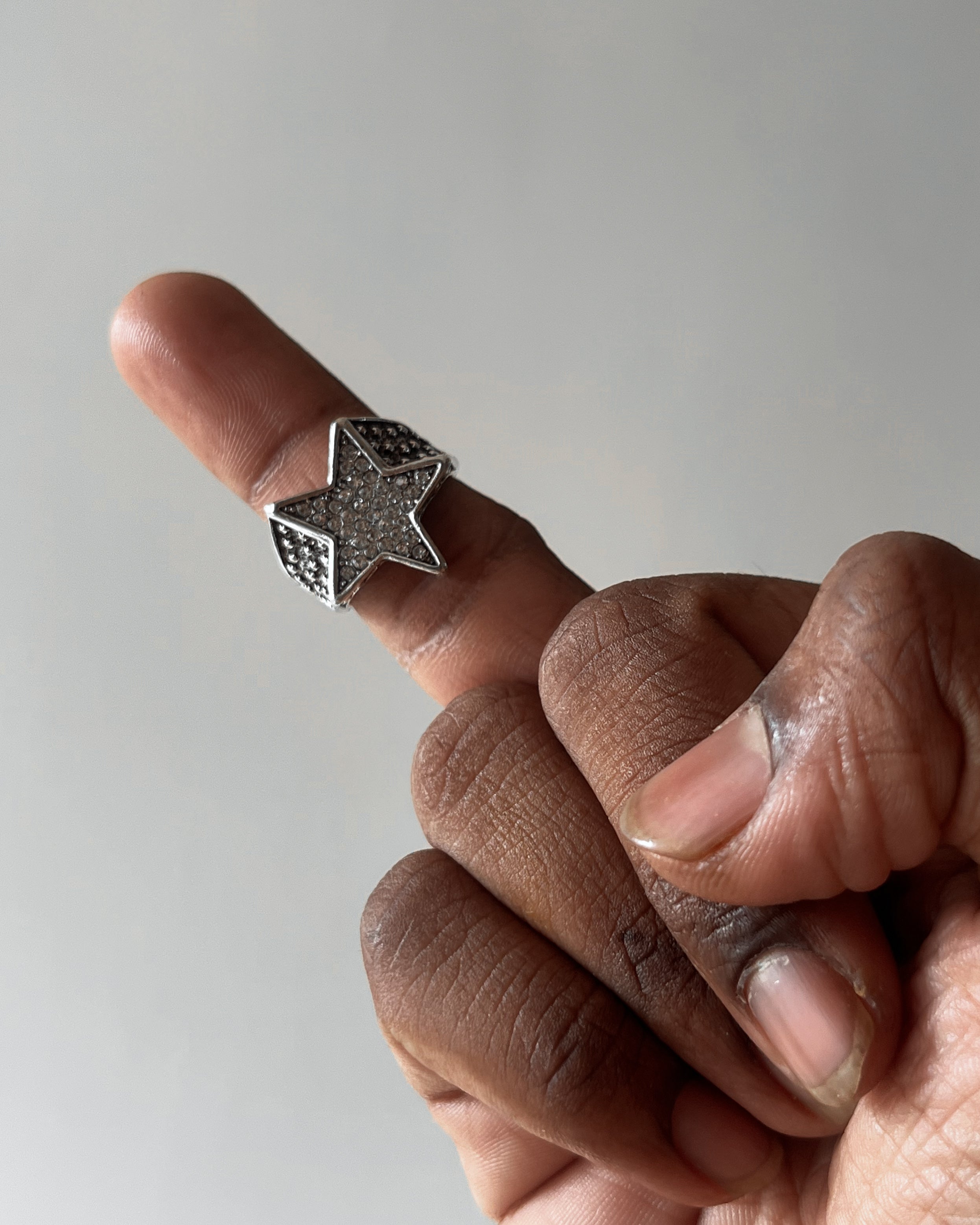 Iced star ring - 5 pc
