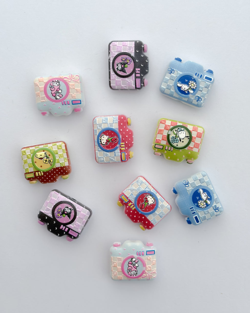30.0 fancy acrylic beads - 10 pc