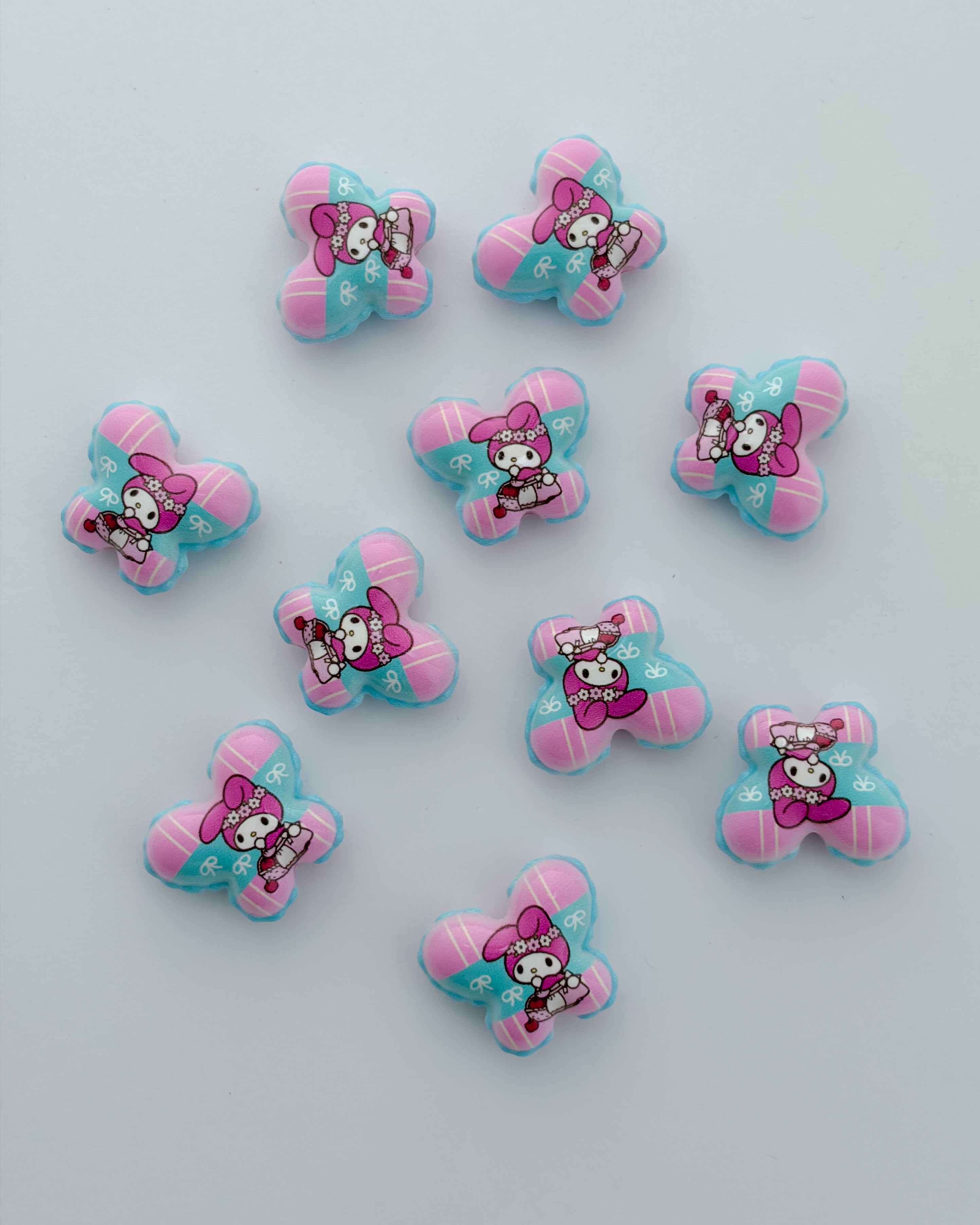 11.0 fancy acrylic beads - 10 pc