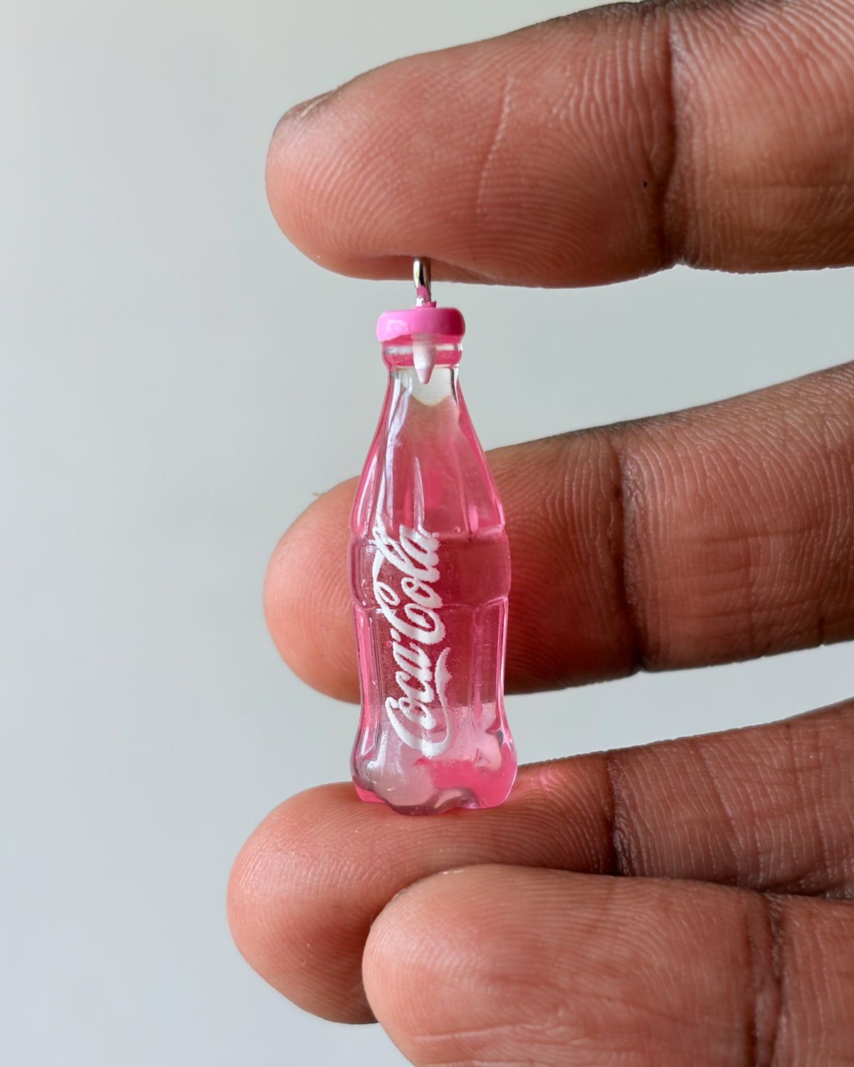 Pink cococola charm - 10 pc