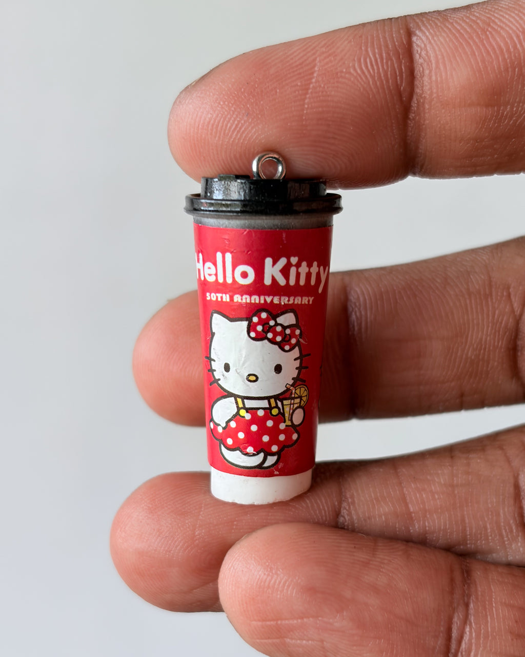 Moti kitty bottle charm - 10 pc