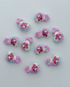12.0 fancy acrylic beads - 10 pc