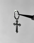 Non - piercing cross earring - 12 pc