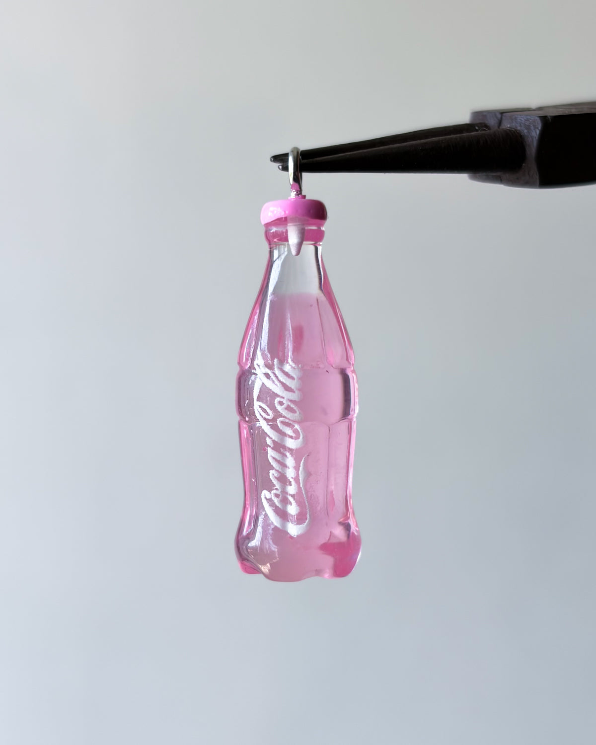 Pink cococola charm - 10 pc