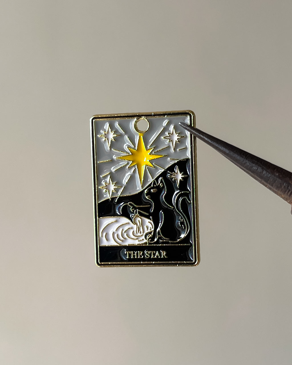 “The star” Tarot card charm - 1 pc