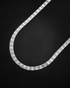 Stainless steel 1.0 Flat patterned snake chain