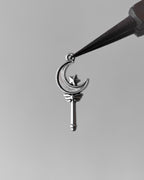 Crescent moon wand charm - 10 pc